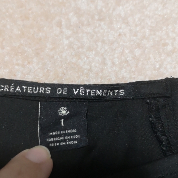 Maison Scotch Black beaded wide neck top - Picture 3 of 4